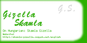 gizella skamla business card